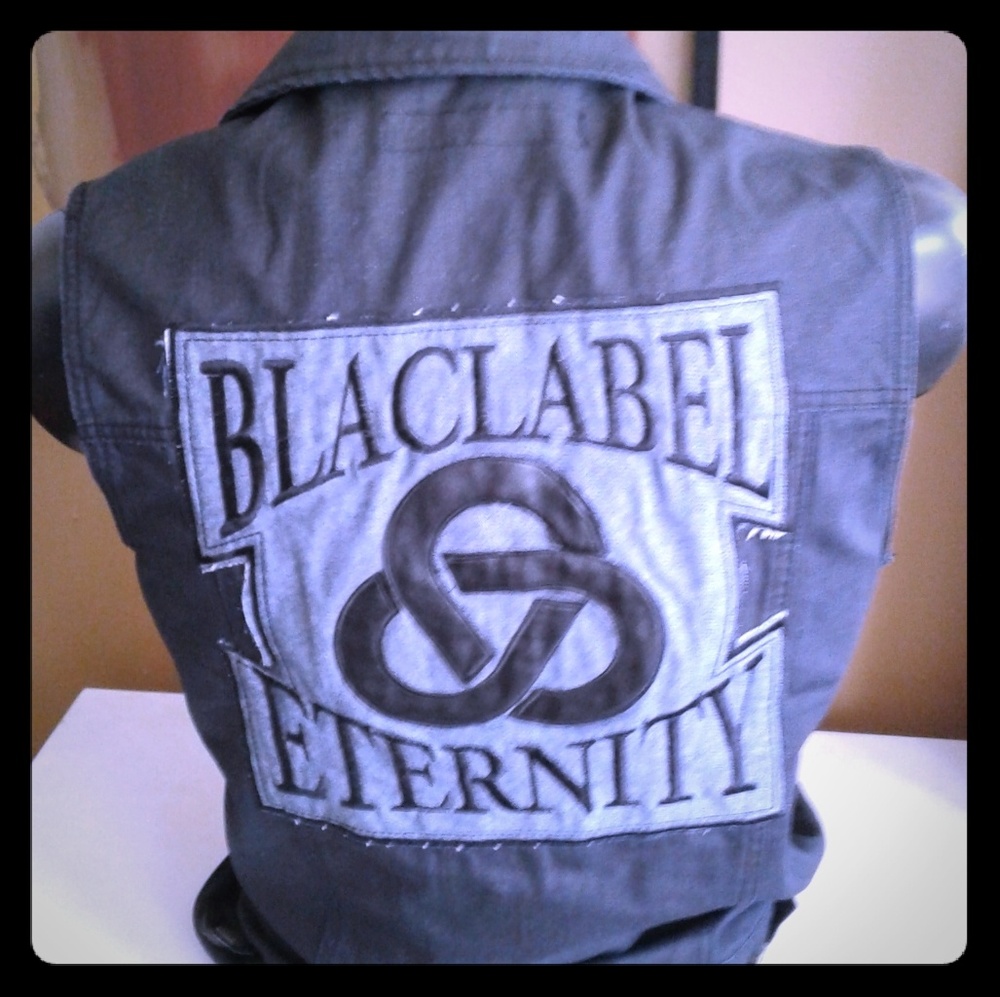 SOLD 🚫 Black Label Jean Vest